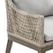 Armen Living Silvana Outdoor Wicker and Aluminum Gray Dining Chair with Beige Cushions, PK2 840254332911 - alternate 4